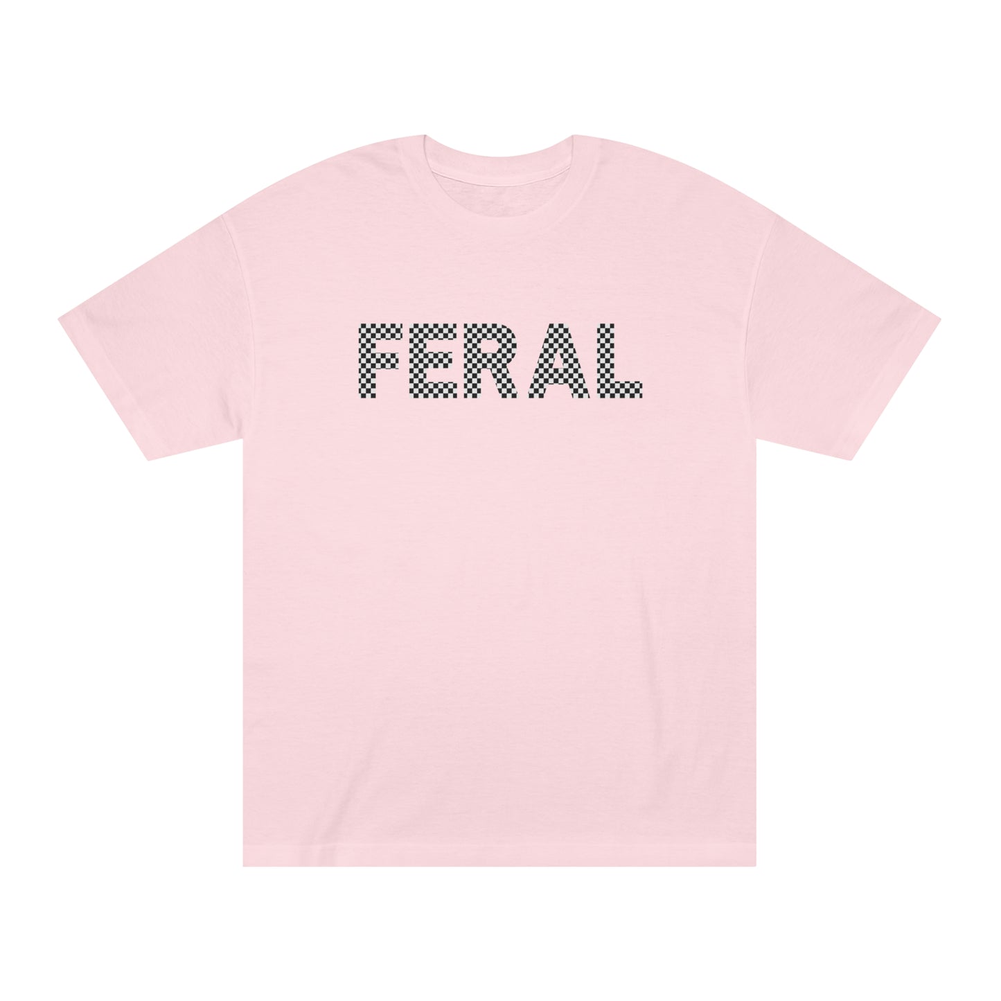 FERAL Checkered Lettering Unisex Classic Tee