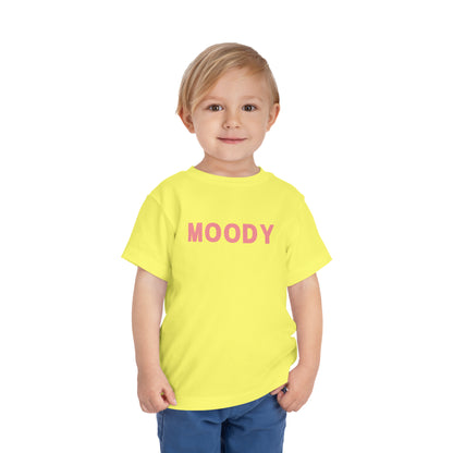 MOODY Checkerboard Lettering Toddler Short Sleeve Tee
