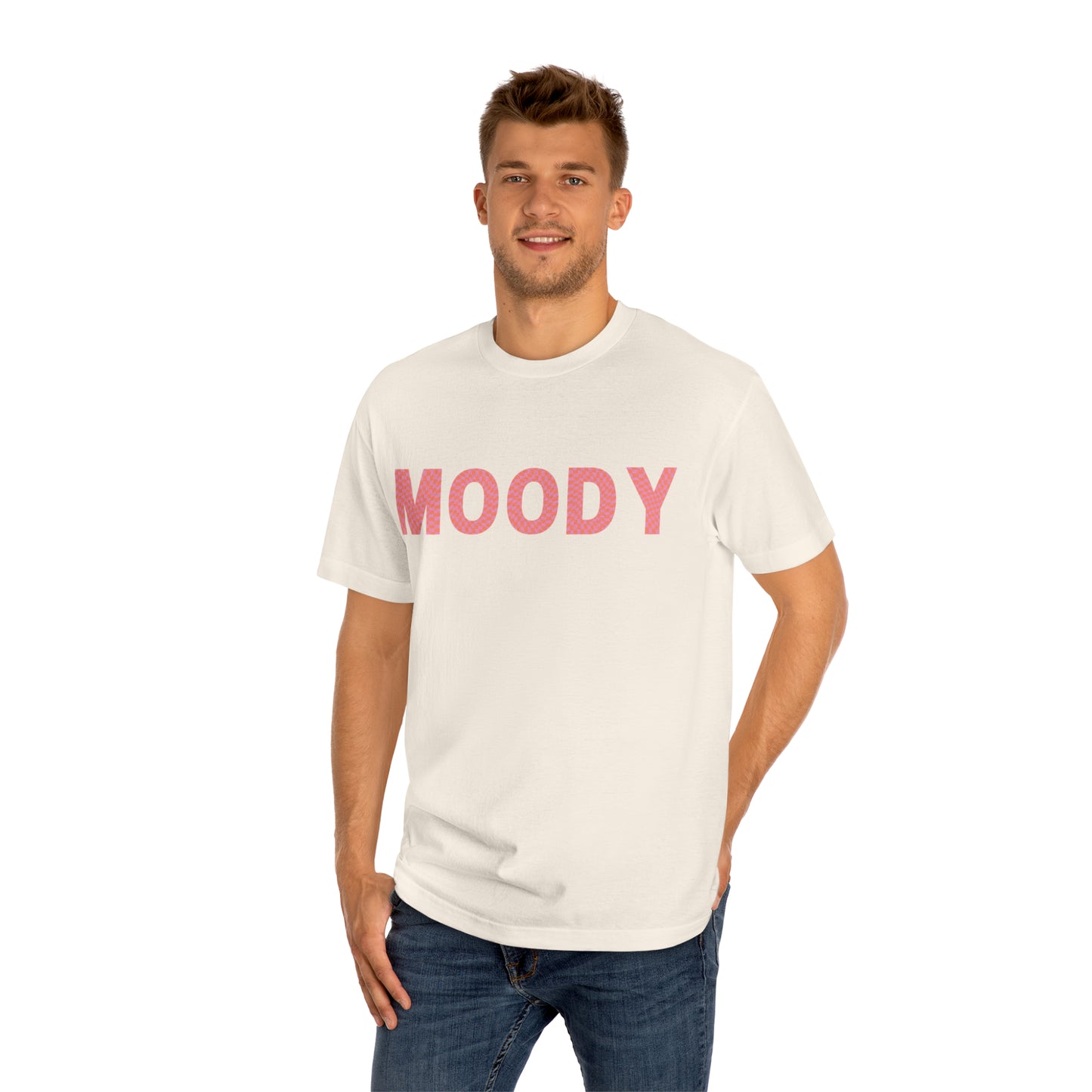 MOODY Checkerboard Lettering Classic Tee