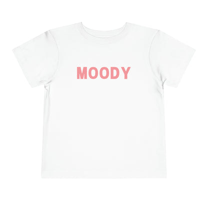 MOODY Checkerboard Lettering Toddler Short Sleeve Tee
