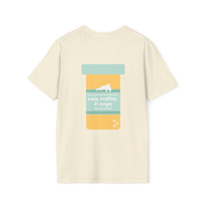 Cats, Coffee, & Naps Unisex Softstyle T-Shirt